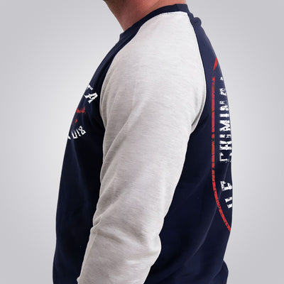 Vendetta Inc. Herren Sweatshirt Skull Crime navy-grau VD-4030