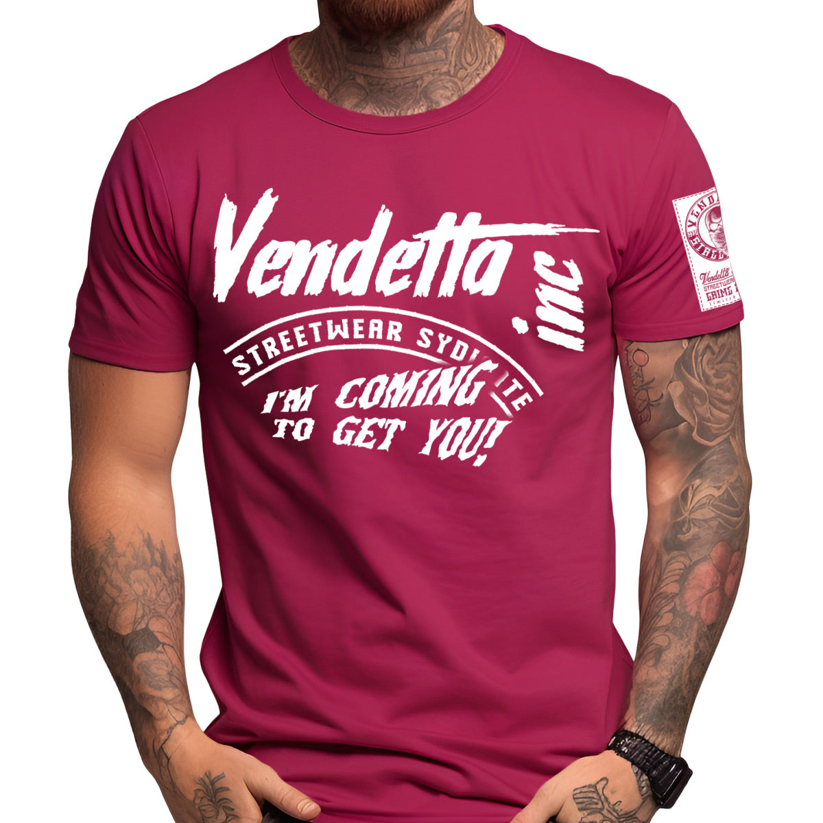 Vendetta Inc. Shirt Nightmare fuchsia VD-1316