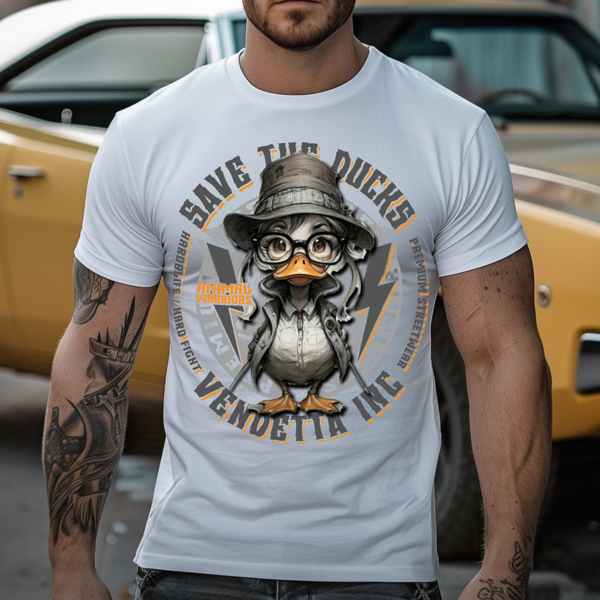 Vendetta Inc. Shirt weiß Save The Ducks VD-1376