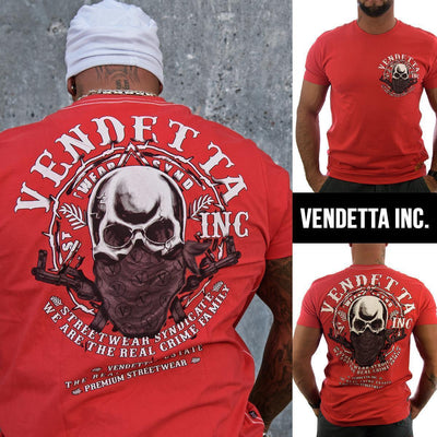 Vendetta Inc. Shirt Skull Mask rot 1181