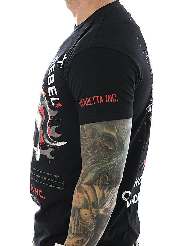 Vendetta Inc. Shirt Oldschool Rebel 1016 black