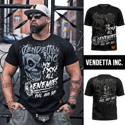 Vendetta Inc. Shirt Evil and Bad black VD-1157