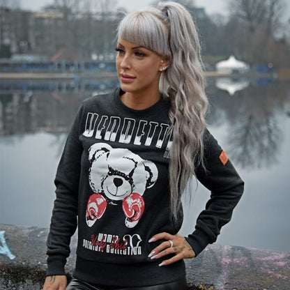 Vendetta Inc. Damen Sweatshirt Fight Bear schwarz 103