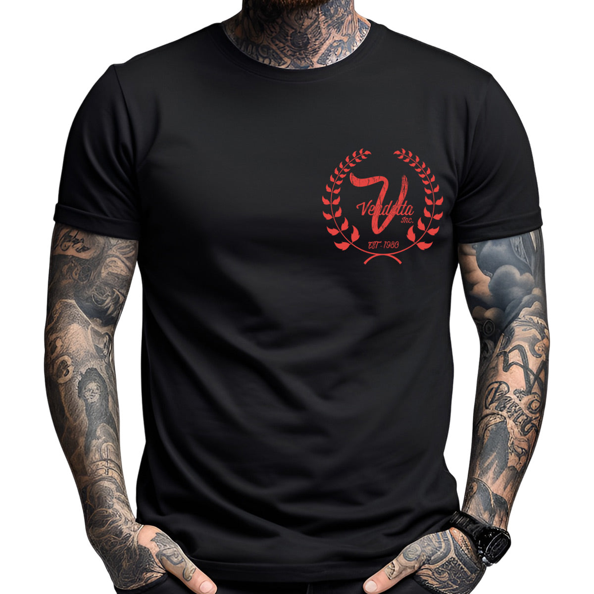 Vendetta Inc. Shirt Crush 1051 schwarz,rot
