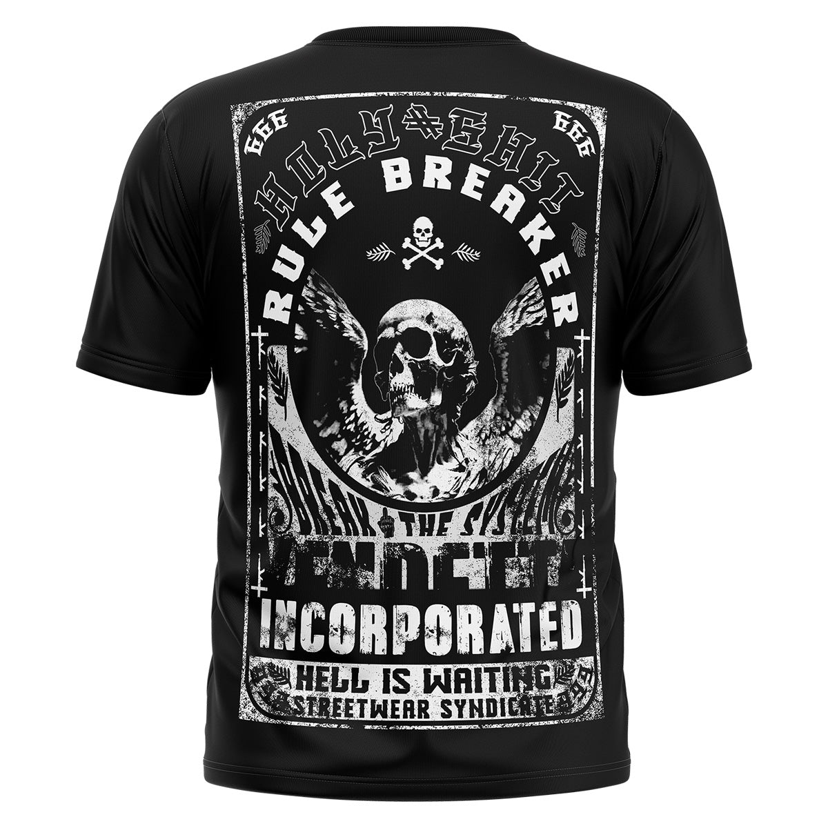 Vendetta Inc. Men's Shirt Hell is Waiting black VD-1306