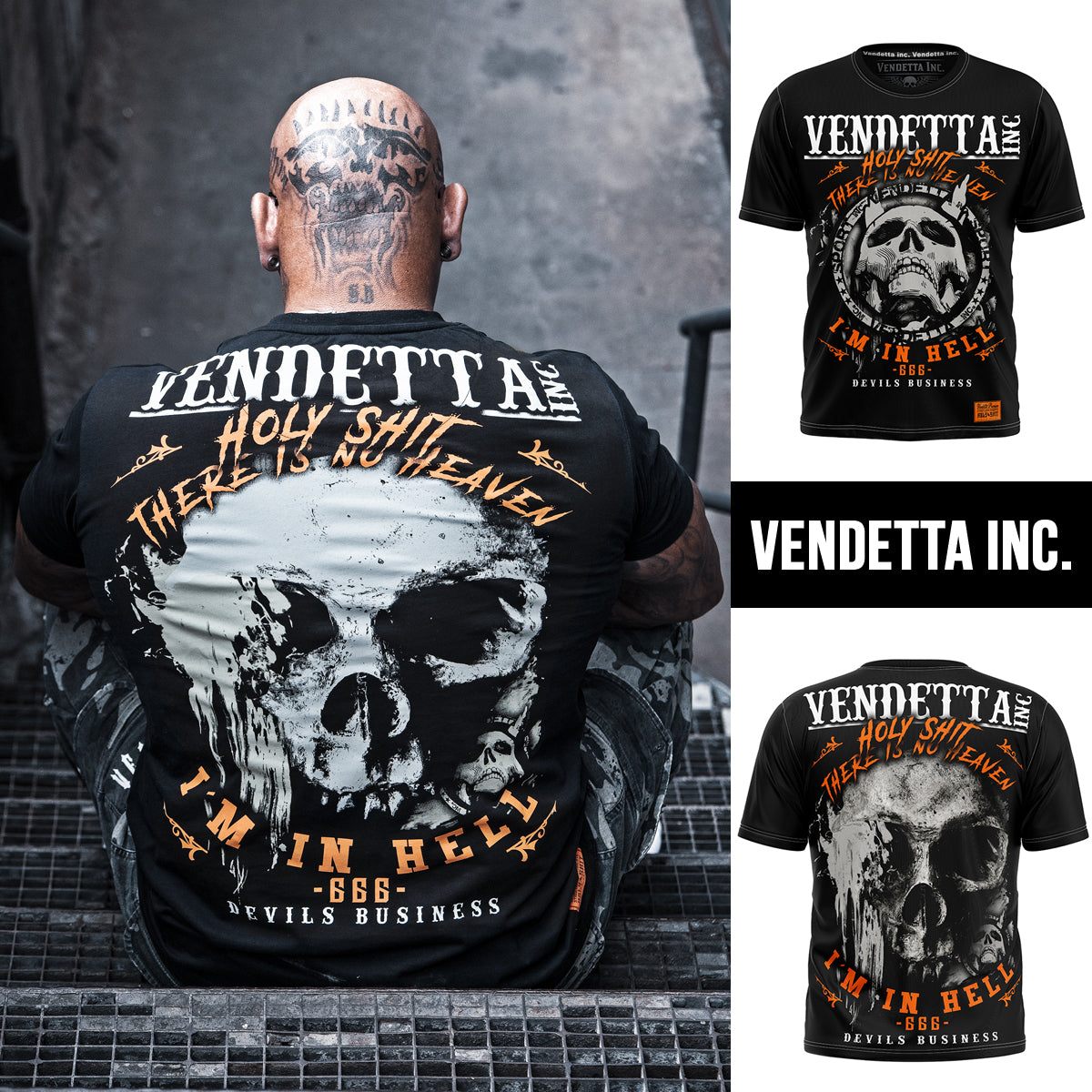 Vendetta Inc. Shirt In Hell schwarz VD-1155