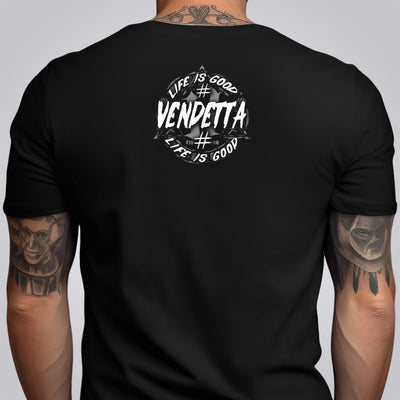 Vendetta Inc. Herren Shirt Life is Good schwarz VD-1307