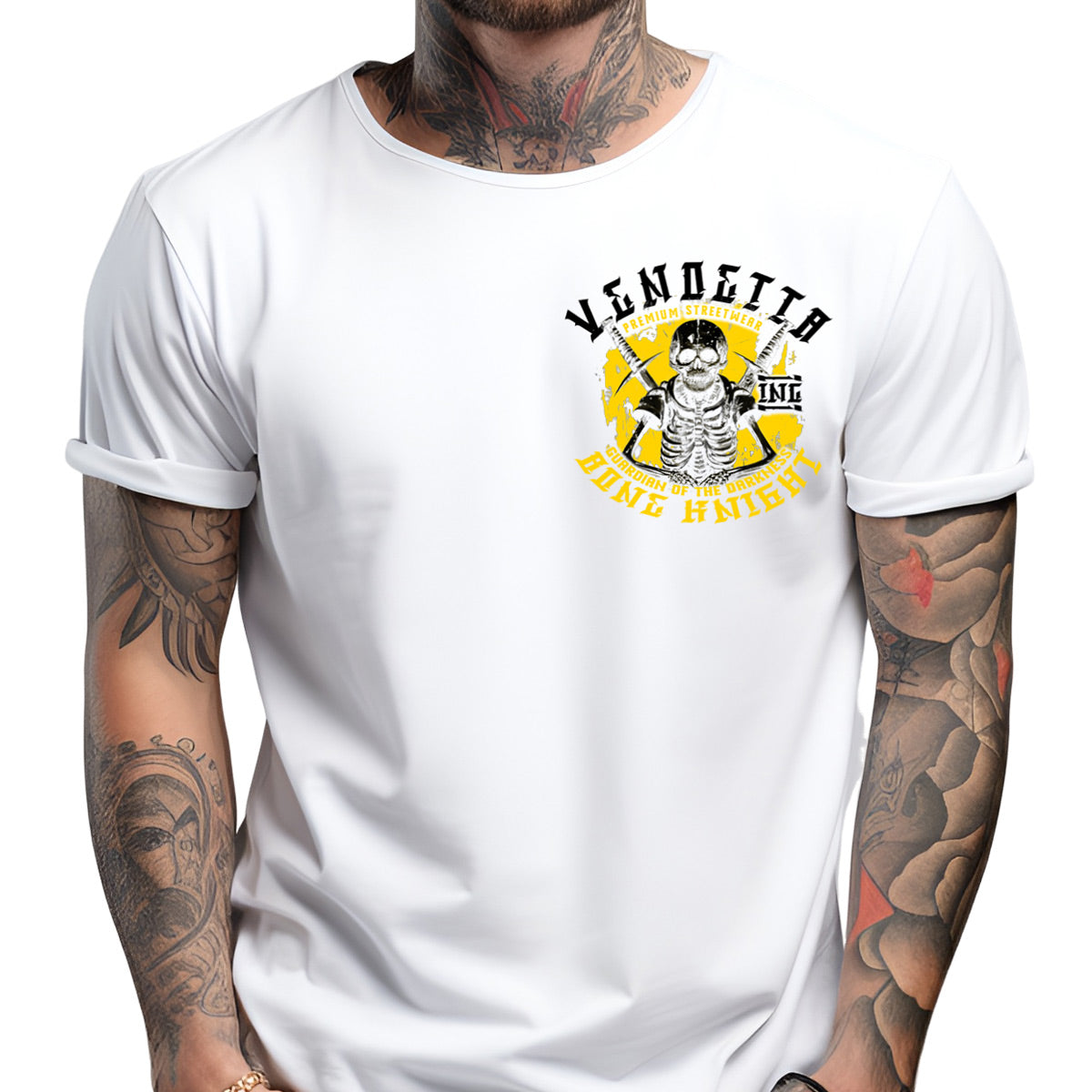 Vendetta Inc. Shirt Bone Knight white 1335