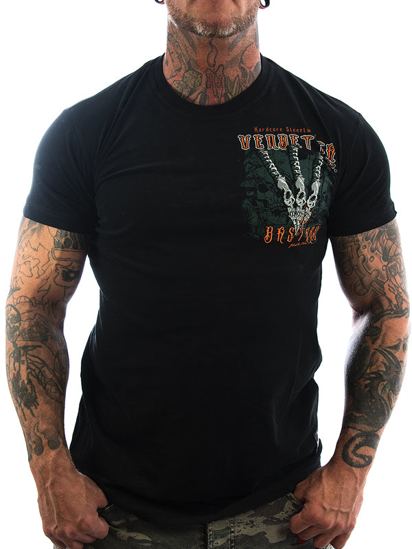 Vendetta Inc. Shirt Skull Knives VD-1121 schwarz