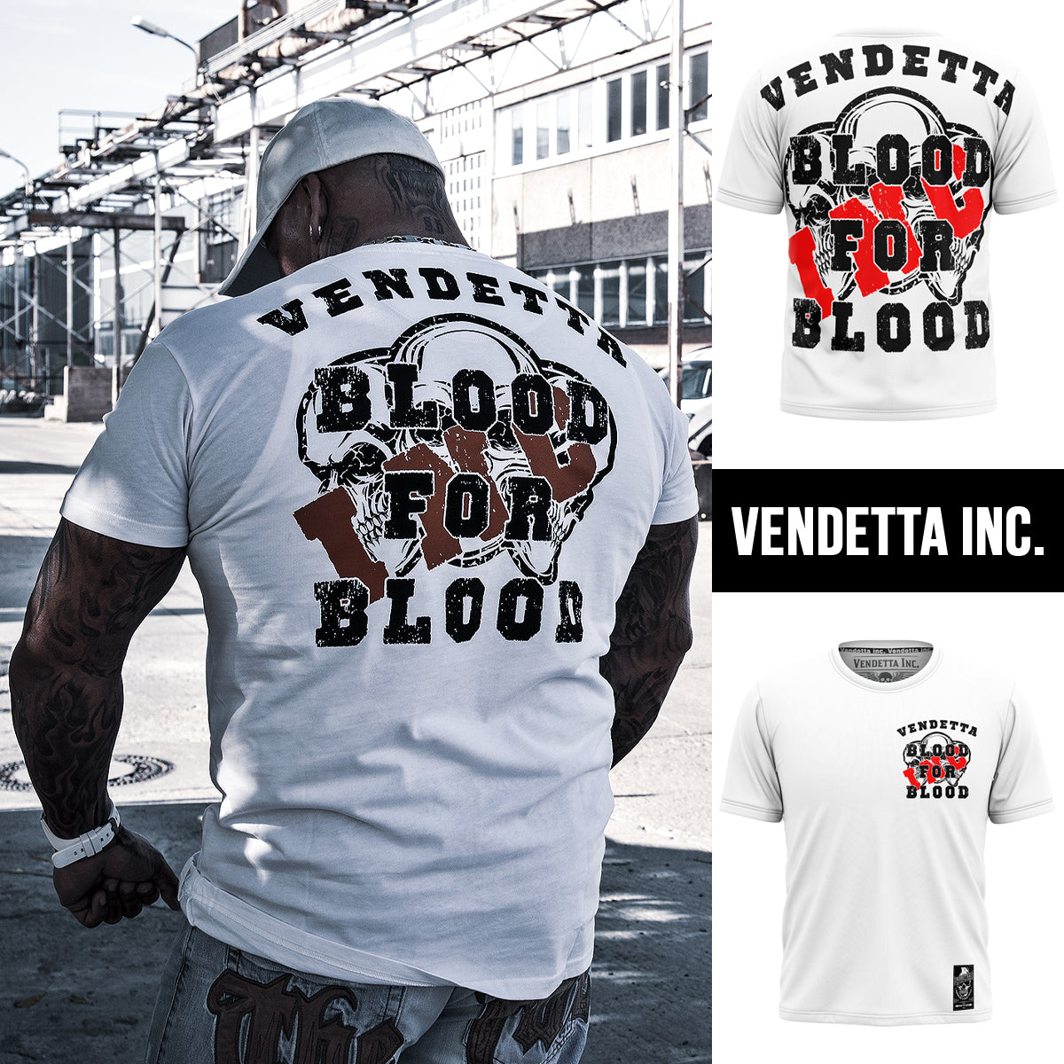 Vendetta Inc. Shirt Blood VD-1119 white