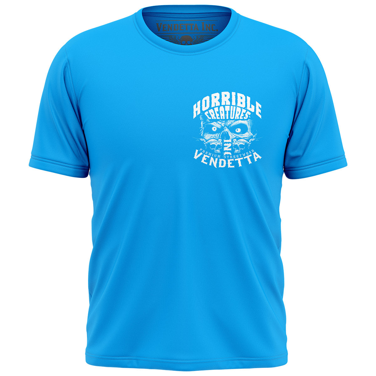 Vendetta Inc. Shirt Horrible Skull Turquoise