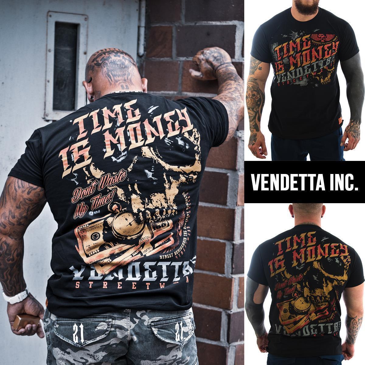 Vendetta Inc. Shirt Time is Money schwarz 1151