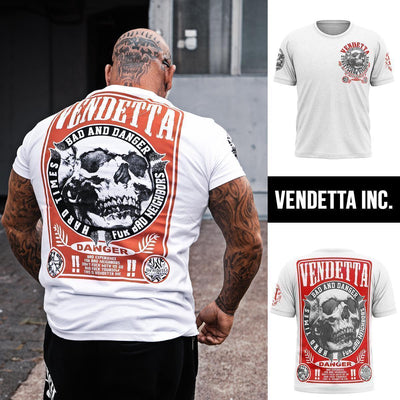 Vendetta Inc. Shirt Bad and Danger VD-1174 weiß