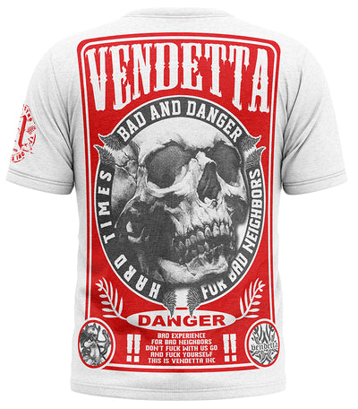 Vendetta Inc. Shirt Bad and Danger VD-1174 weiß