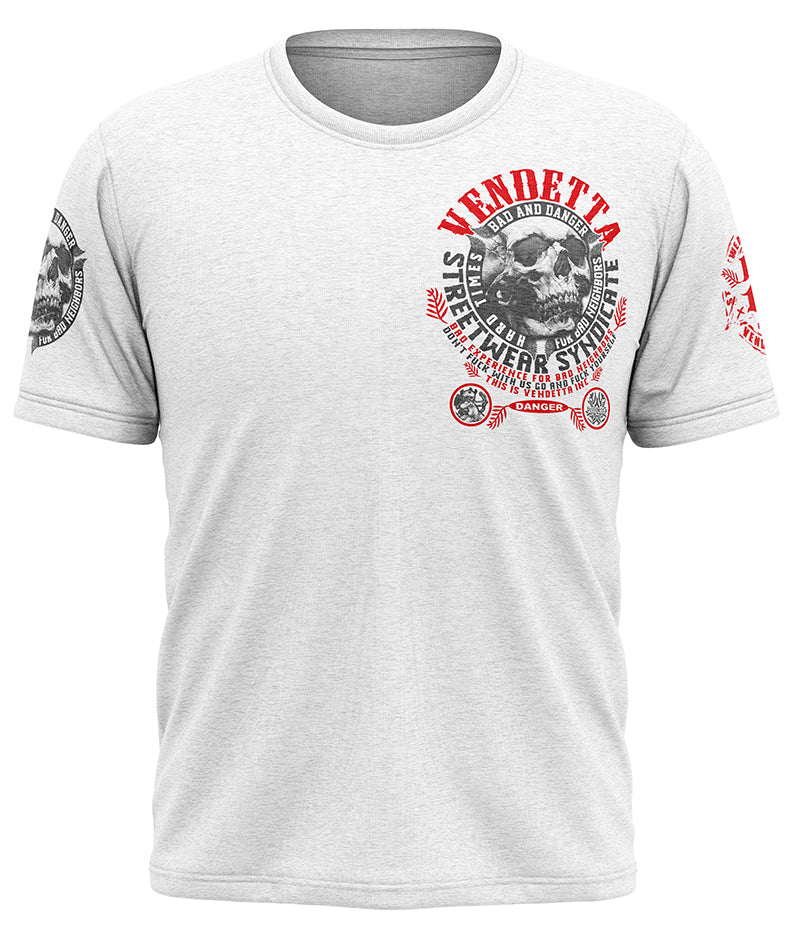Vendetta Inc. Shirt Bad and Danger VD-1174 weiß