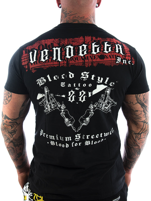 Vendetta Inc. Blood Tattoo Shirt schwarz VD-1098