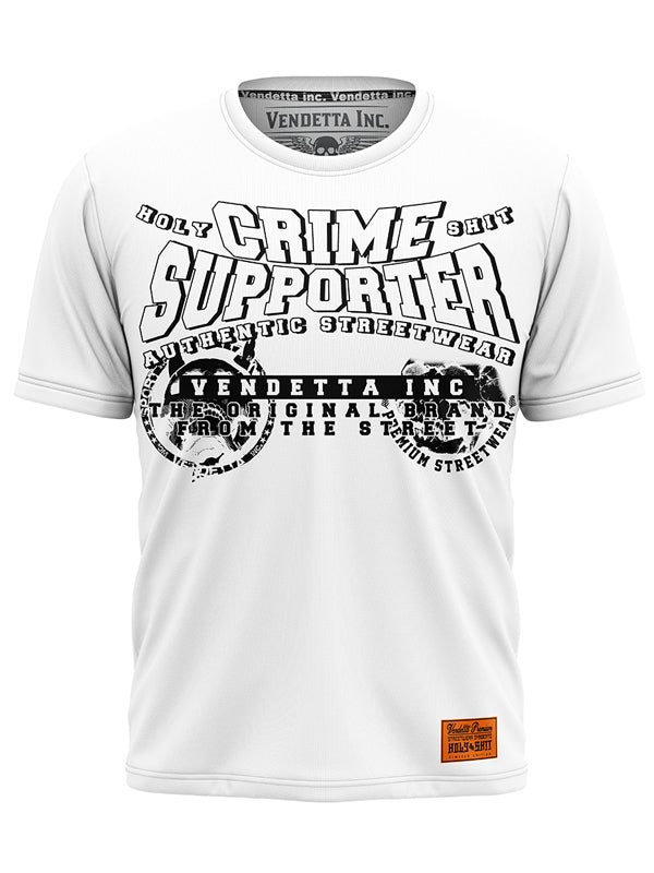 Vendetta Inc. Shirt Crime Supporter white 1161