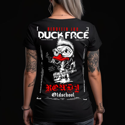 Vendetta Inc. Damen Shirt Duck Face schwarz