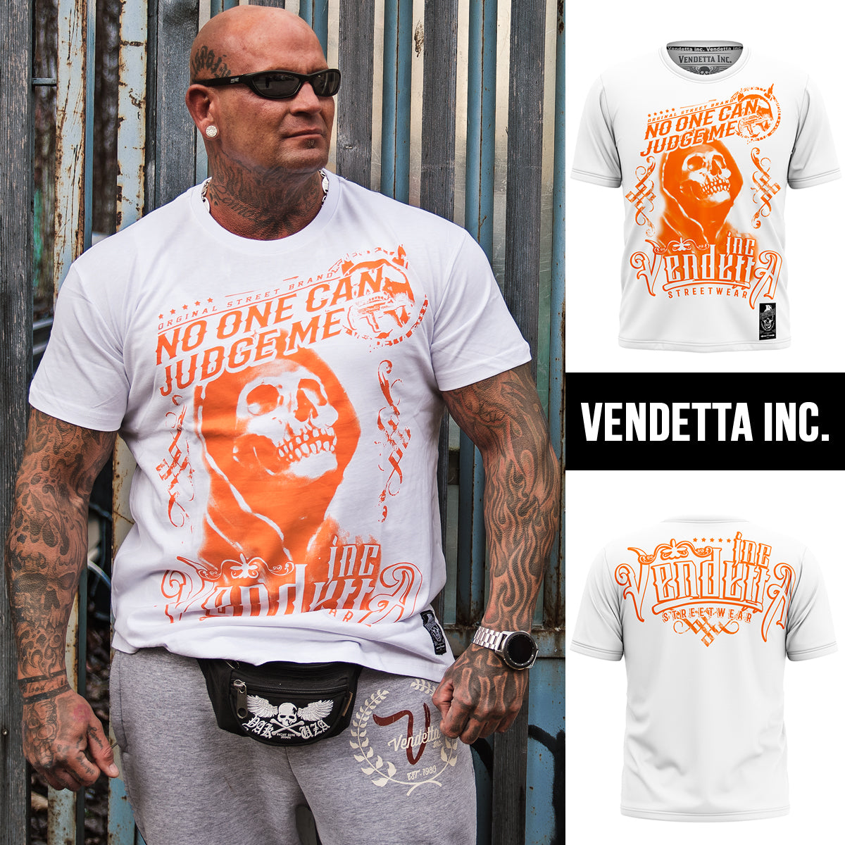 Vendetta Inc. Shirt Judge Me white VD-1085