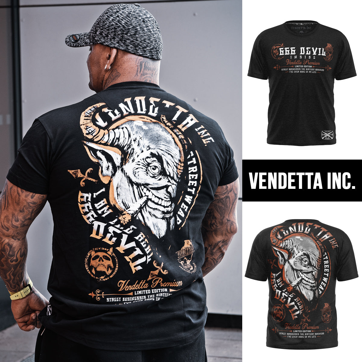 Vendetta Inc. Shirt 666 Devil black VD-1131