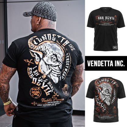 Vendetta Inc. Shirt 666 Devil schwarz VD-1131