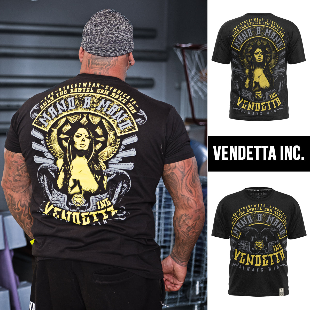 Vendetta Inc. Shirt Always Win schwarz VD-1134