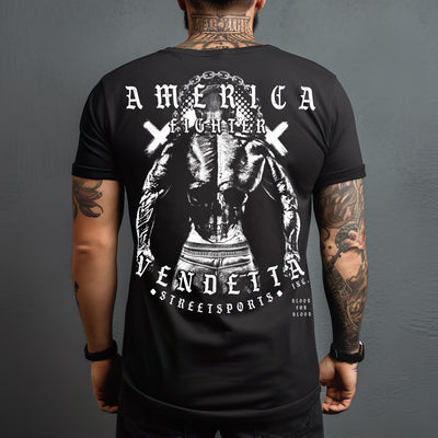 Vendetta Inc. Shirt X Fighter VD-1158 schwarz