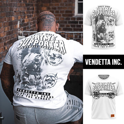 Vendetta Inc. Shirt Crime Supporter weiß 1161