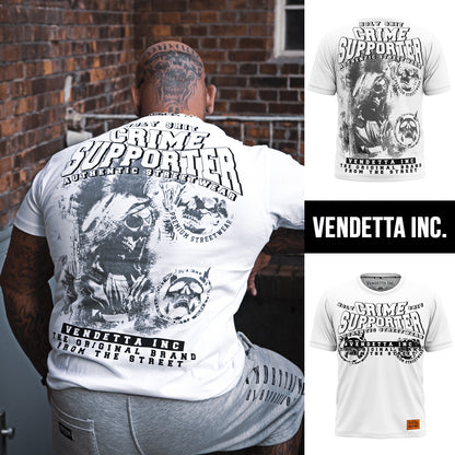 Vendetta Inc. Shirt Crime Supporter white 1161