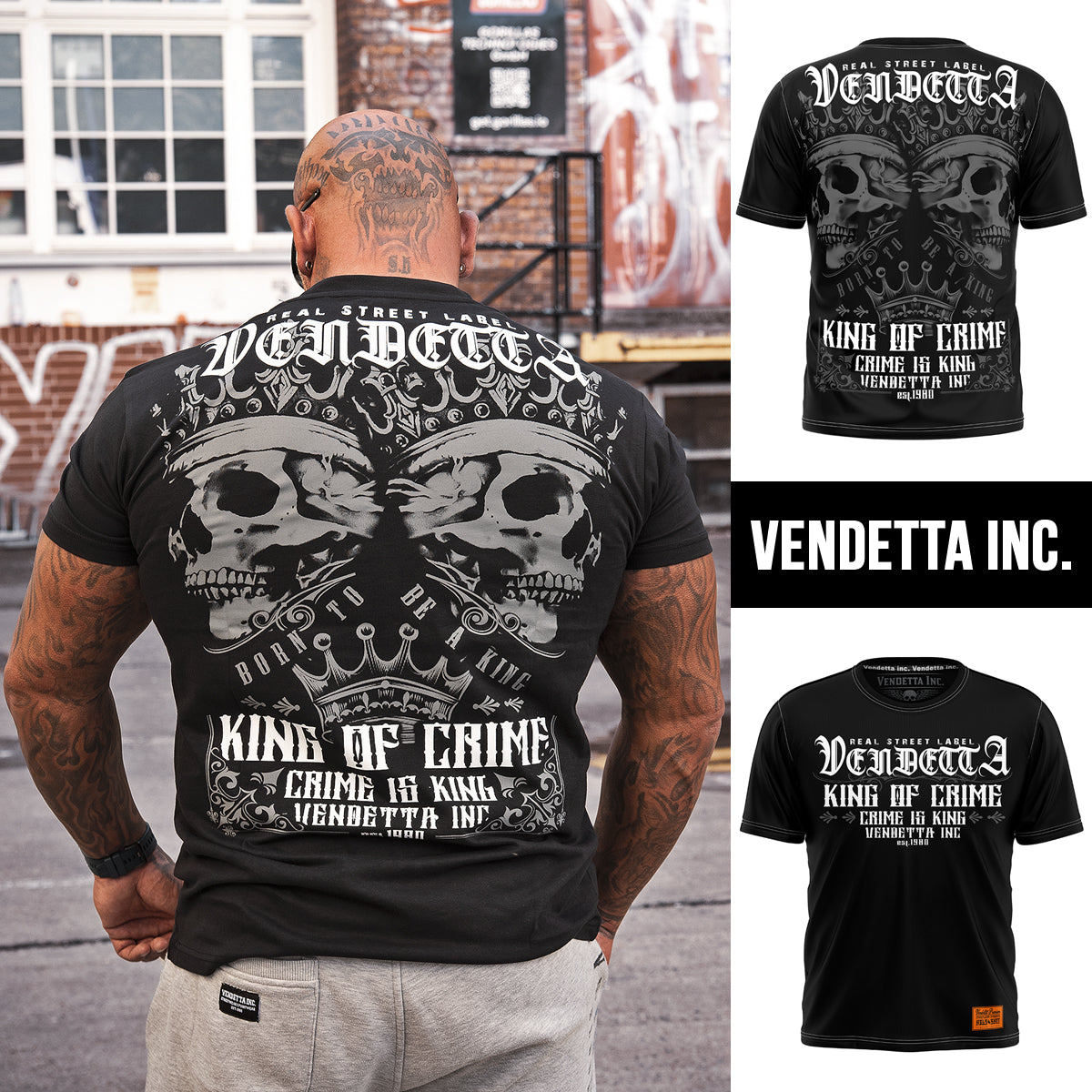 Vendetta Inc. Shirt King of Crime schwarz 1164