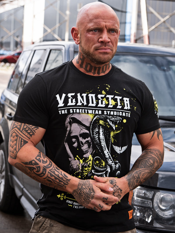Vendetta Inc. Shirt Skull Snake schwarz 1183
