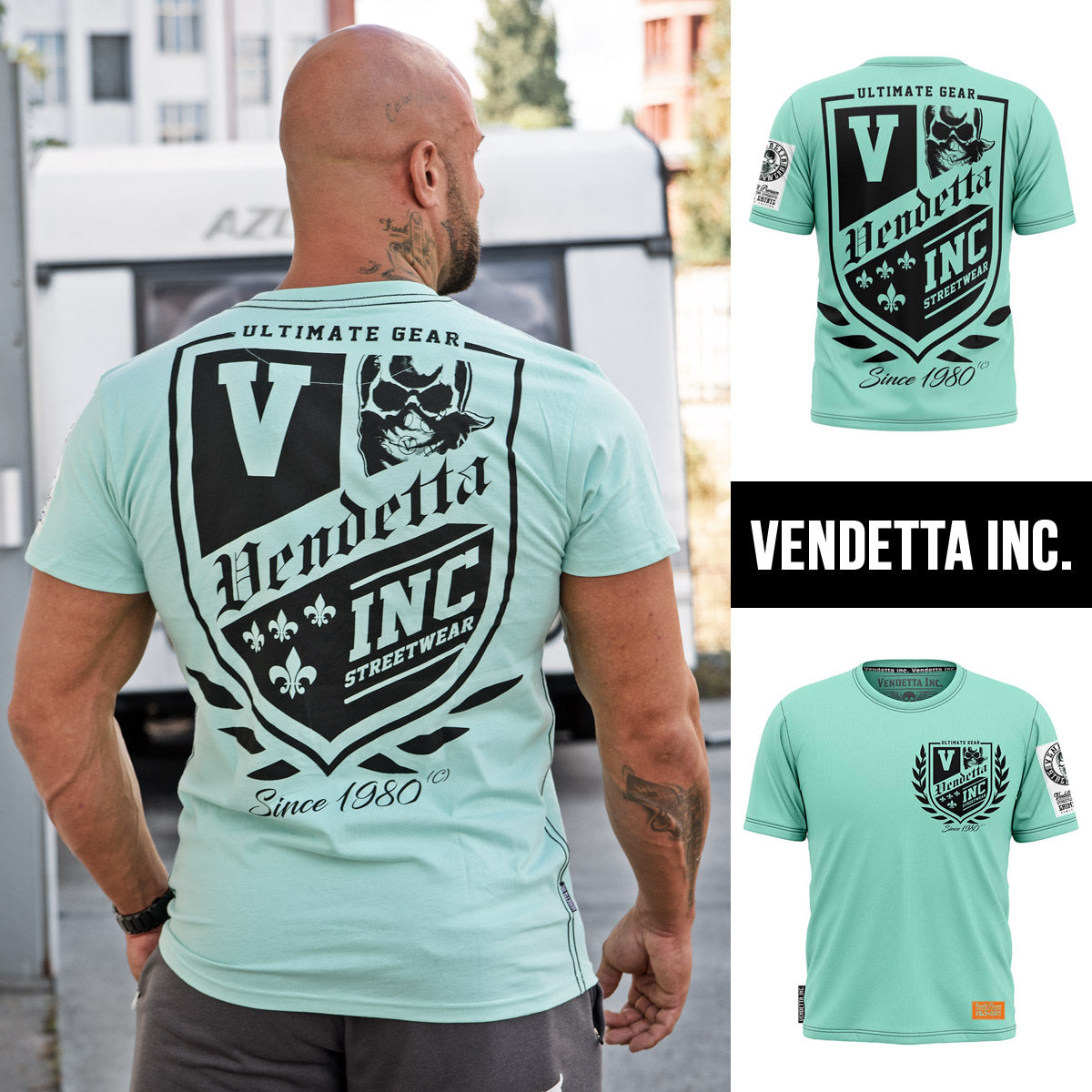 Vendetta Inc. Shirt Crime Estate beach glass 1193