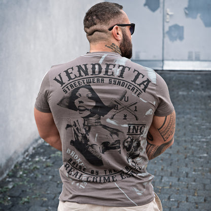 Vendetta Inc. Shirt Real Crime gray 1195