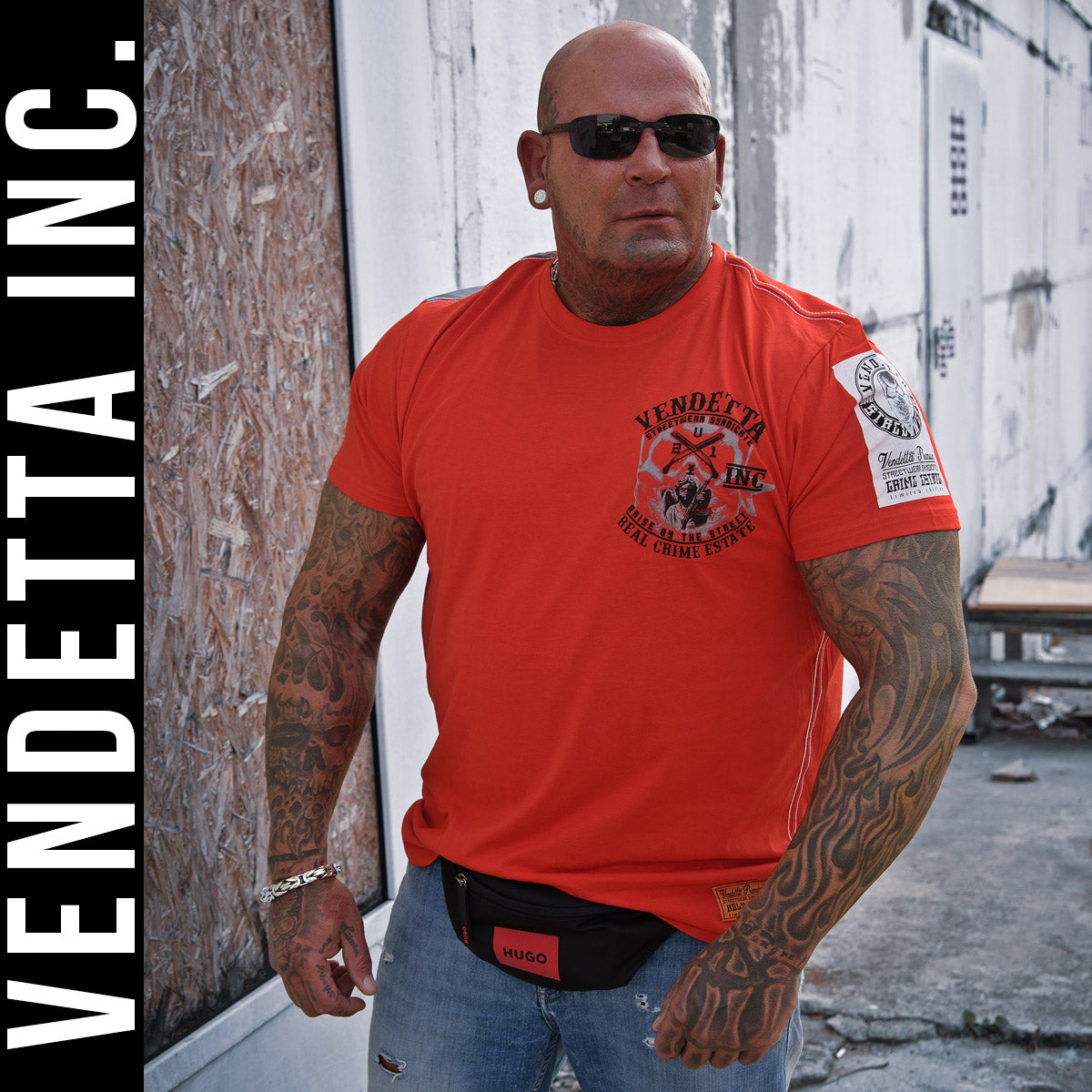 Vendetta Inc. Shirt Real Crime rot 1195