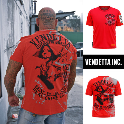 Vendetta Inc. Shirt Real Crime rot 1195