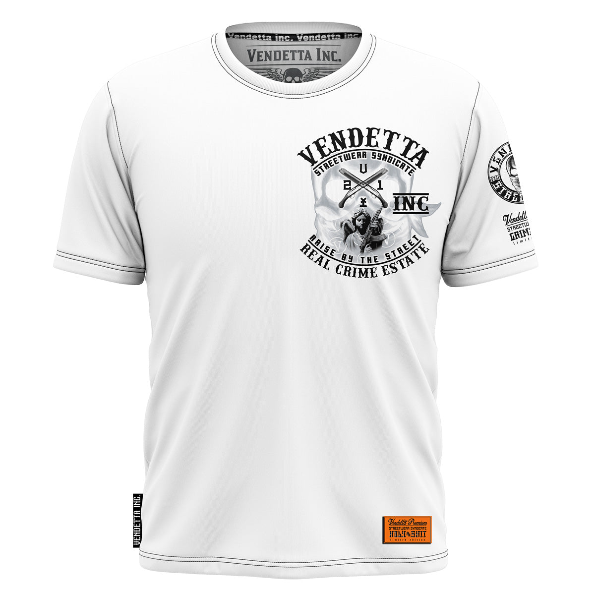 Vendetta Inc. Shirt Real Crime weiß 1195