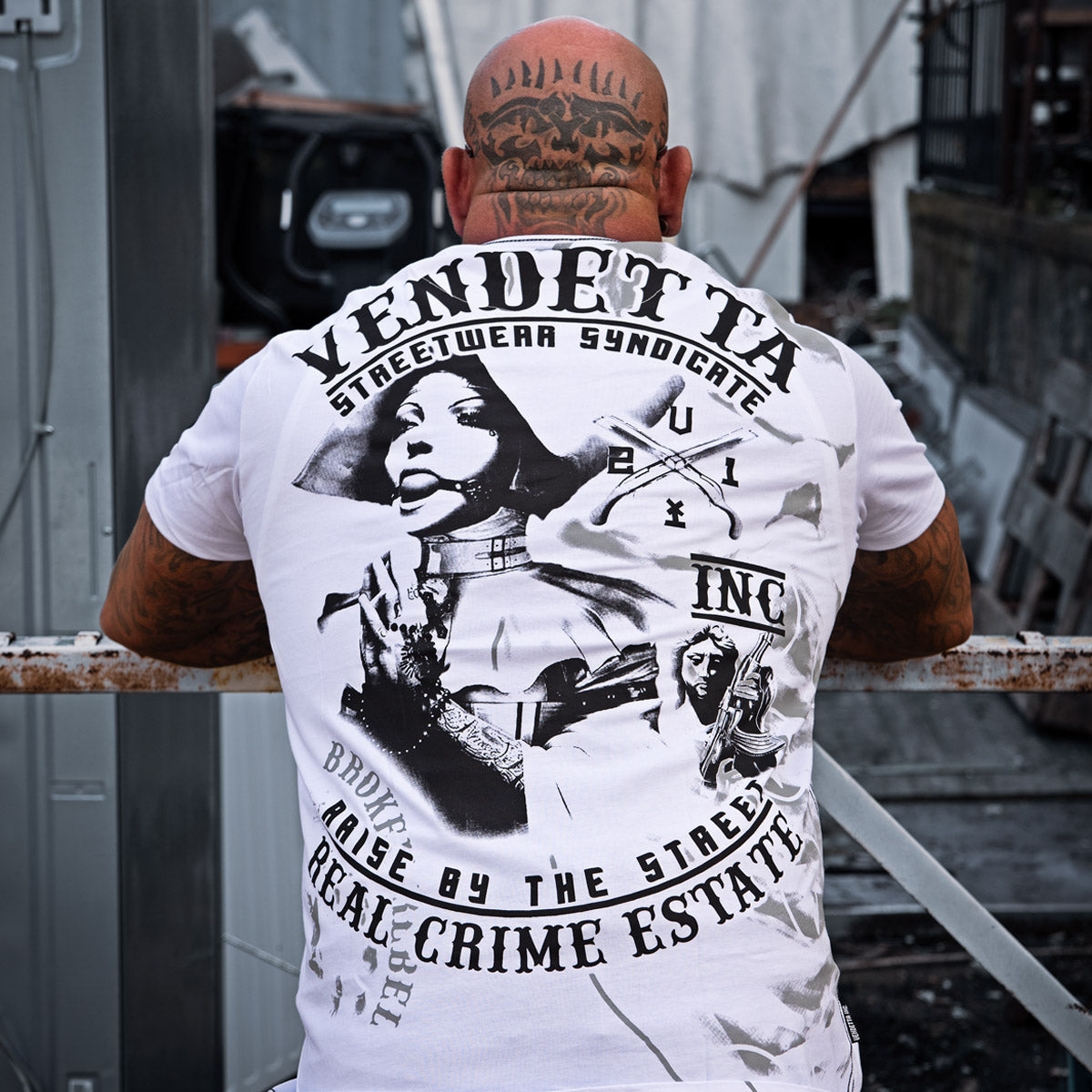 Vendetta Inc. Shirt Real Crime weiß 1195