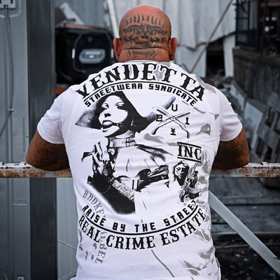 Vendetta Inc. Shirt Real Crime weiß 1195