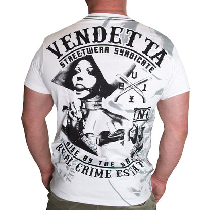 Vendetta Inc. Shirt Real Crime weiß