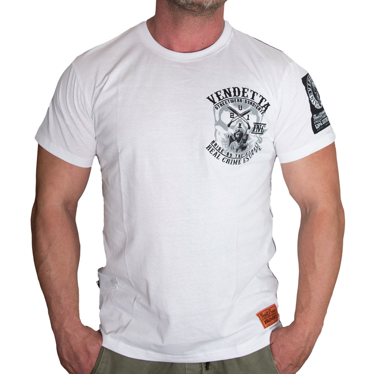 Vendetta Inc. Shirt Real Crime weiß 1195