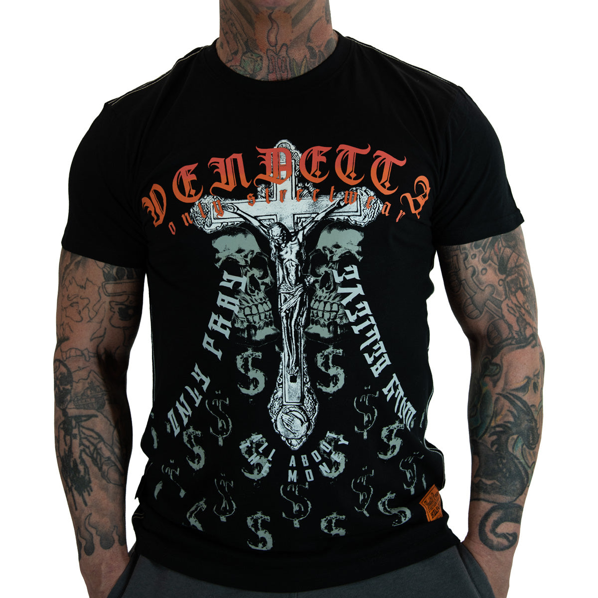 Vendetta Inc. Shirt Pray schwarz