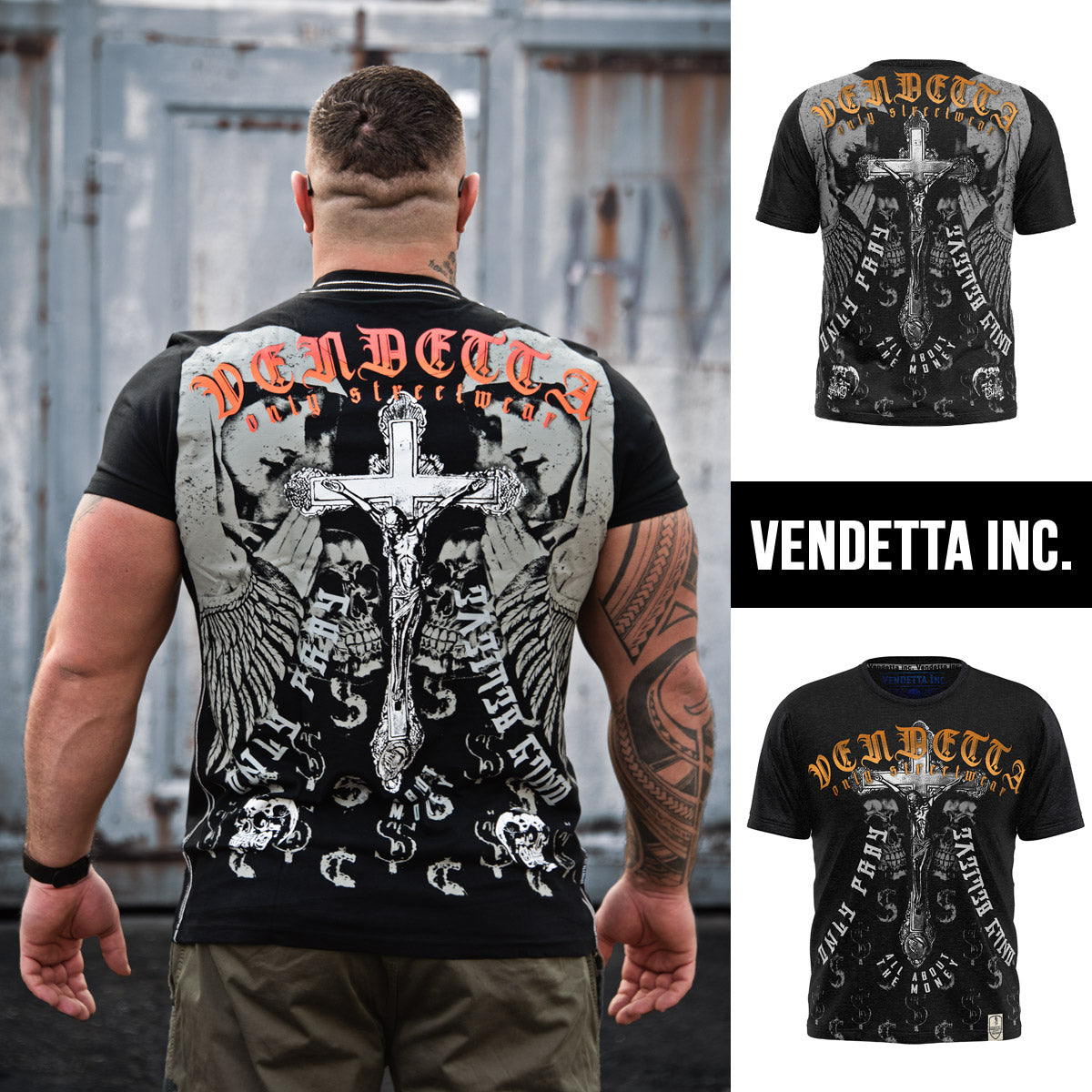 Vendetta Inc. Shirt Pray schwarz 1196