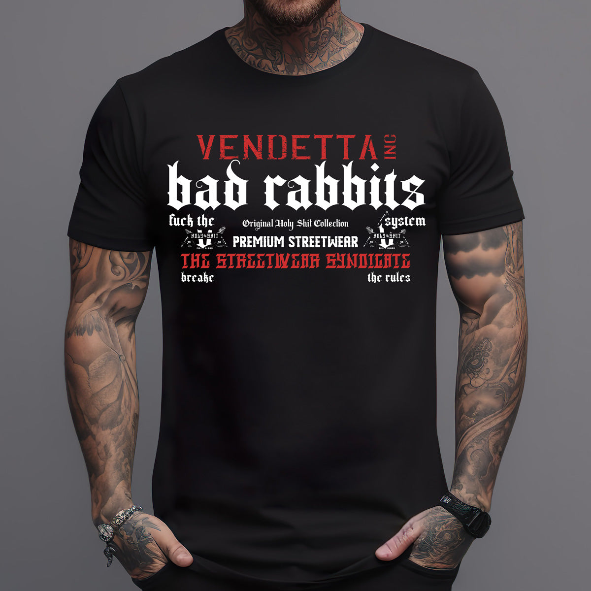 Vendetta Inc. Shirt Bad Rabbits schwarz