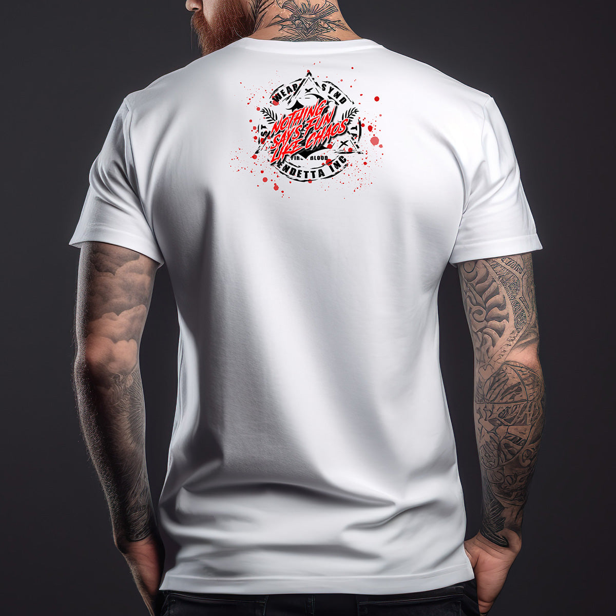 Vendetta Inc. Shirt Crazy Clown white VD-1279