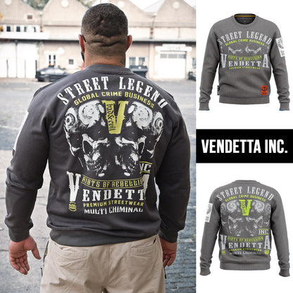 Vendetta Inc. sweatshirt Bad &amp; Evil gray 4022