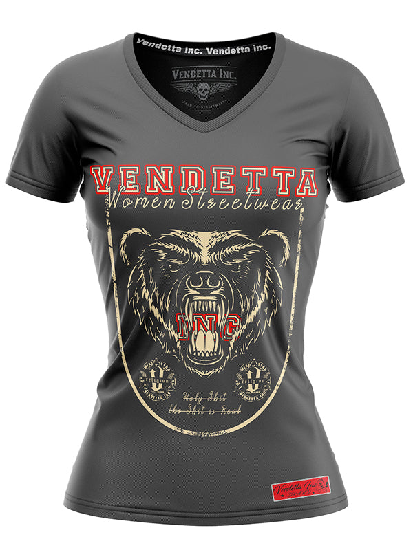 Vendetta Inc. women's shirt Real Bear gray 0020