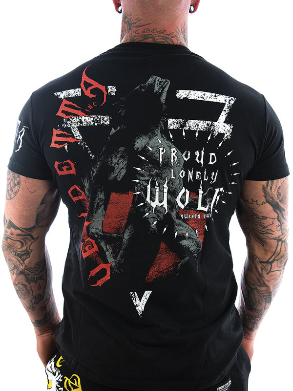 Vendetta Inc. Wolf Shirt schwarz VD-1104